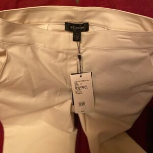 St. John cream Emme style pants